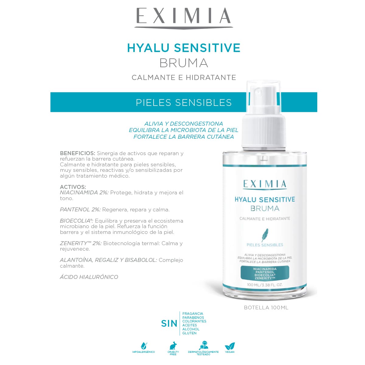 Eximia Bruma Hyalu Sensitive x 100ml.