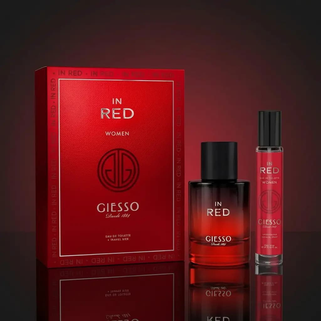 In Red Edt 50 ml + Edt x 19ml. Tamaño x 2uni.