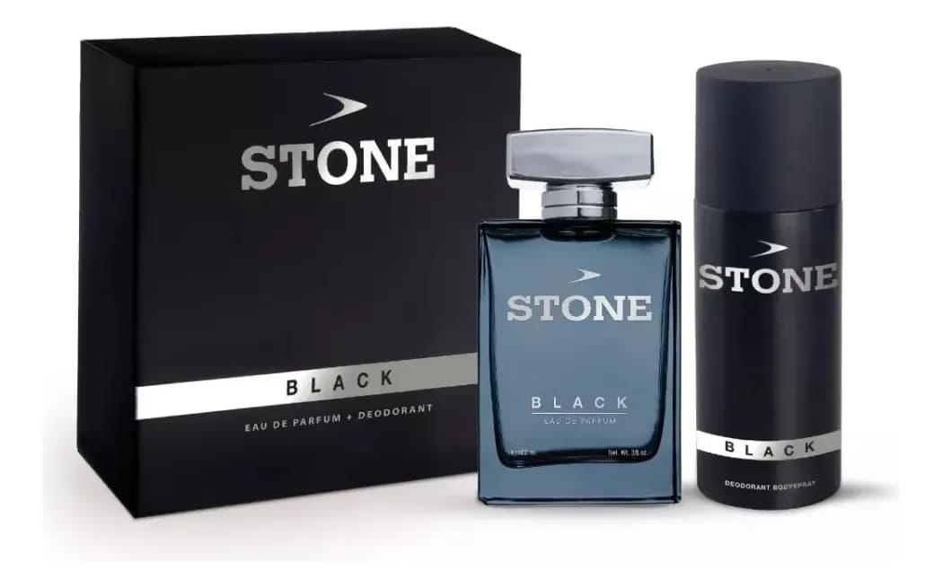 Perfume Stone Black Edp 100ml. + 150ml.