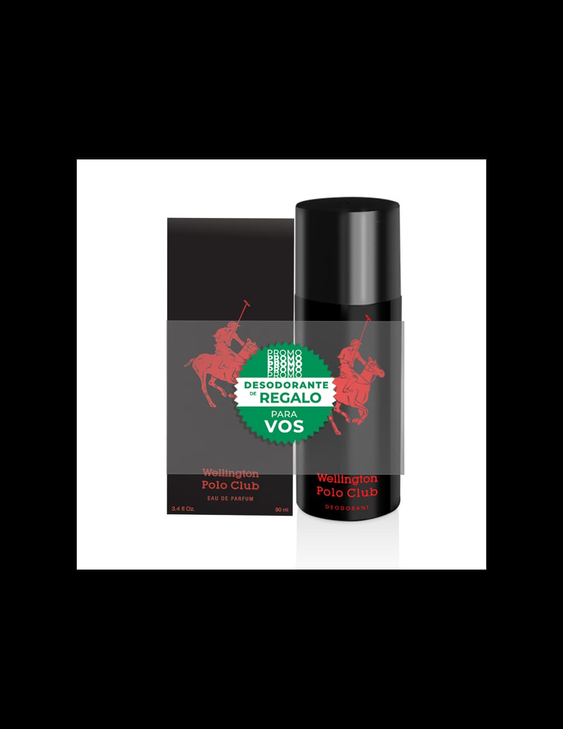 Set de Perfume Wellington Polo Club Negro + Deo x 150ml de Regalo 90cc
