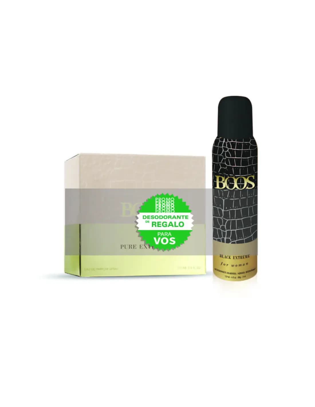 Set de Perfume Boos Pure Extreme EDP + DEO 150 de regalo 100cc