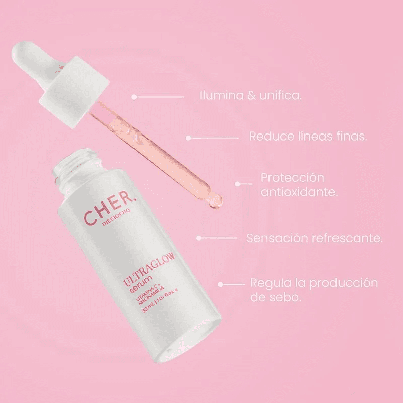CHER Dieciocho Ultraglow Serum x 30ml.