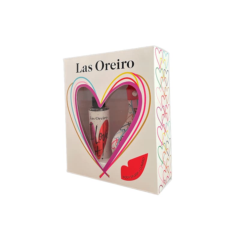 Cofre Las Oreiro Love Body Splash + Llavero