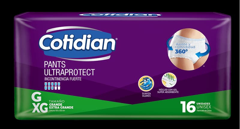 Pants Cotidian Ultra Protect Incontinencia Fuerte 16 un G/XG