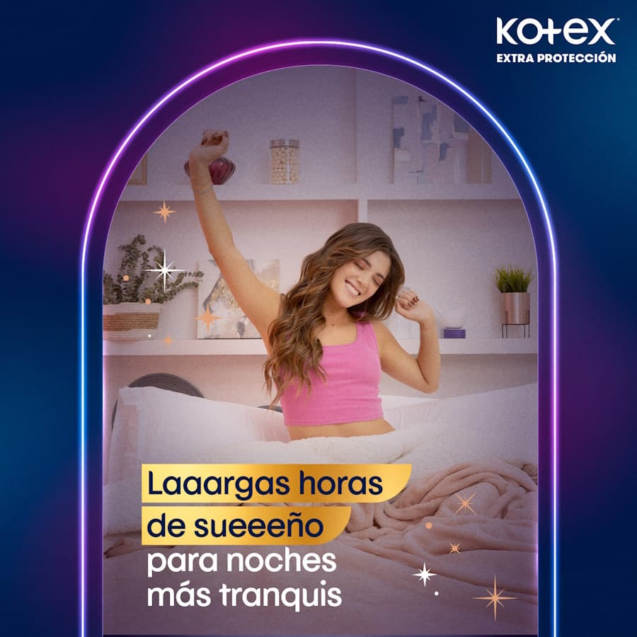 Toallas Femeninas Kotex Nocturna Larga x 20 un