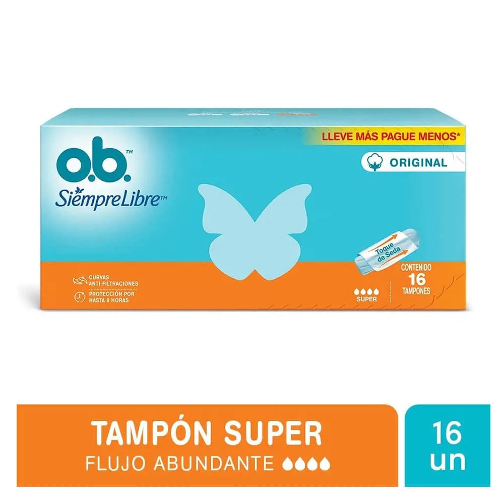 Tampones O.b. Siempre Libre Super x16un