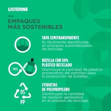 LISTERINE Enjuague Bucal Cool Mint x 250ml.