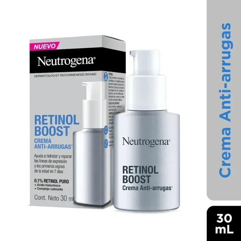 NEUTROGENA Crema Retinol 0.1% Boost Anti-Arrugas x 30ml.