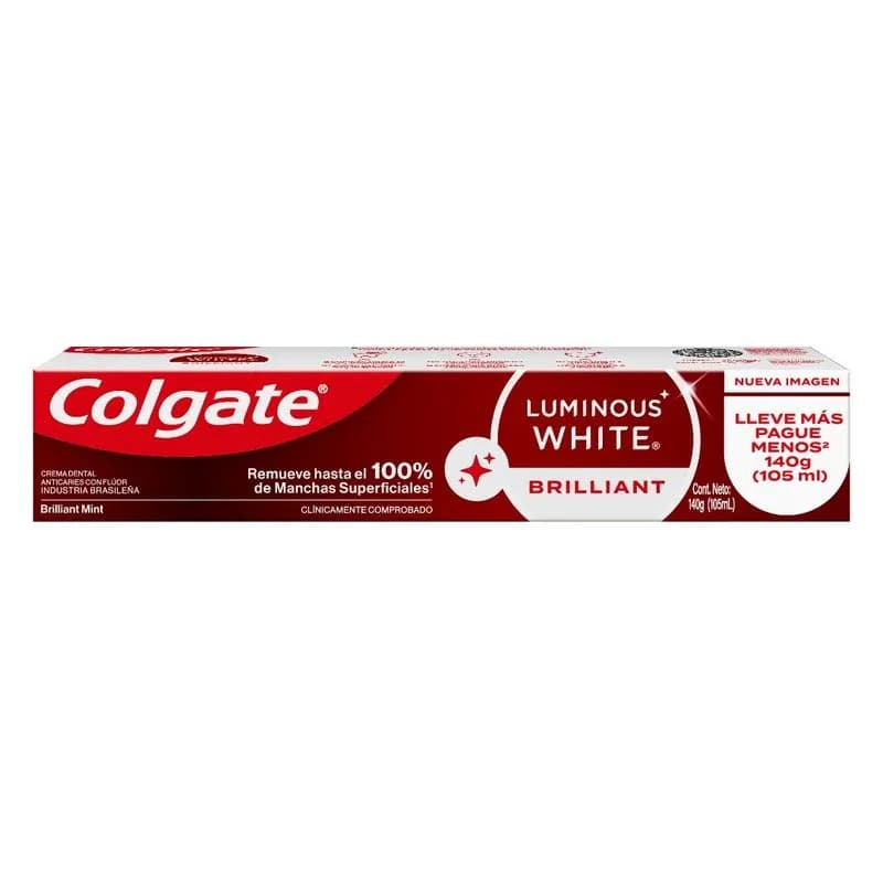 Pasta Dental Colgate Luminous White Brilliant x 140grs.