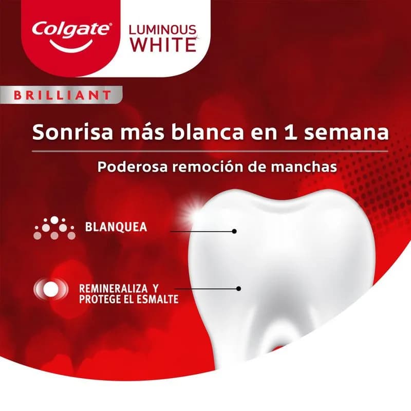 Pasta Dental Colgate Luminous White x 90grs.