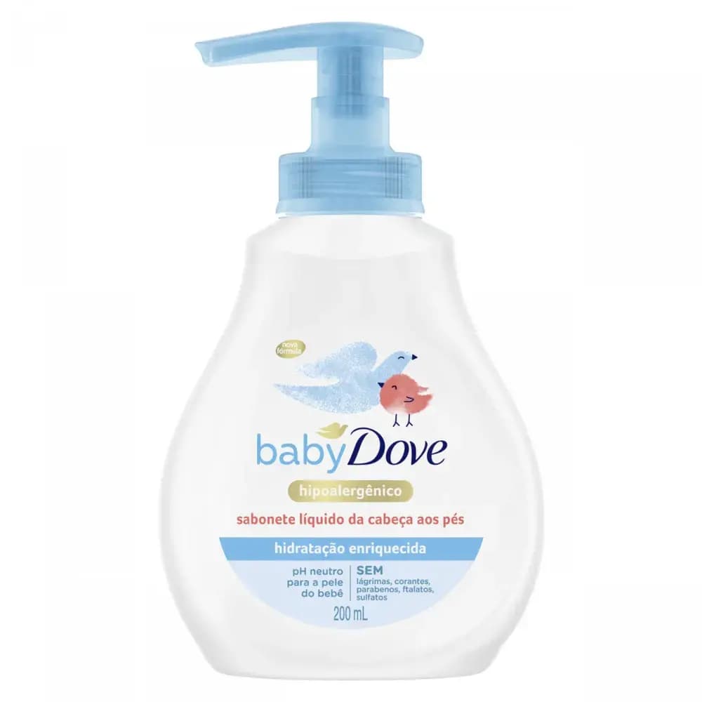 Jabon Liquido Dove Baby Hidratacion enriquecida x200ml