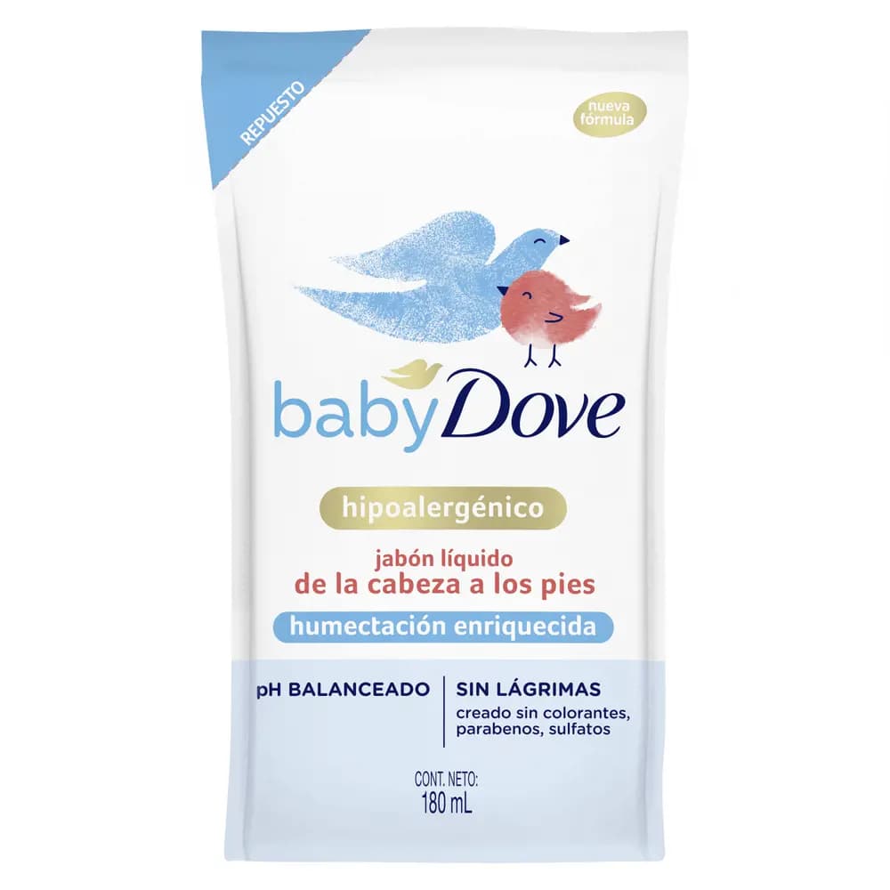 Jabon Liquido Dove Baby Rep.hidrat.enriq. x180ml