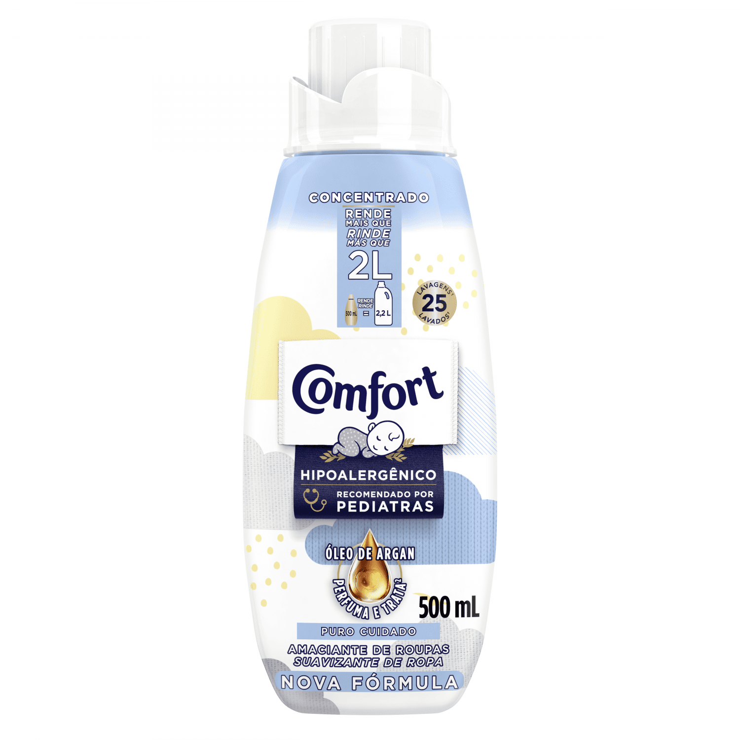 Suavizante Concentrado Comfort Puro Cuidado x500ml