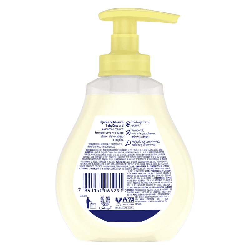 DOVE Jabón Líquido Baby Glicerina x200ml.