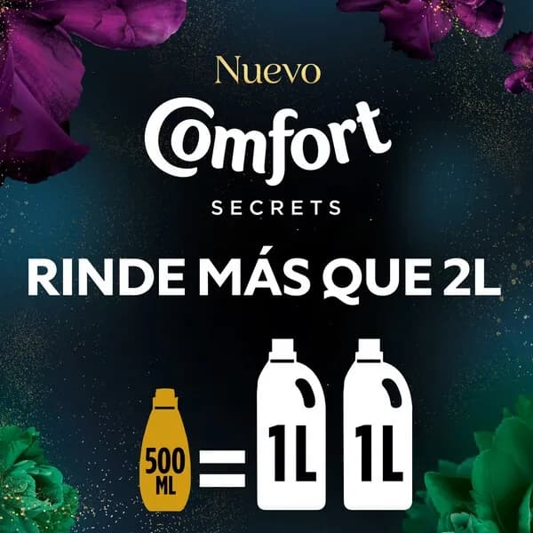 COMFORT Suavizante concentrado secrets 36 en botella x 500ml.