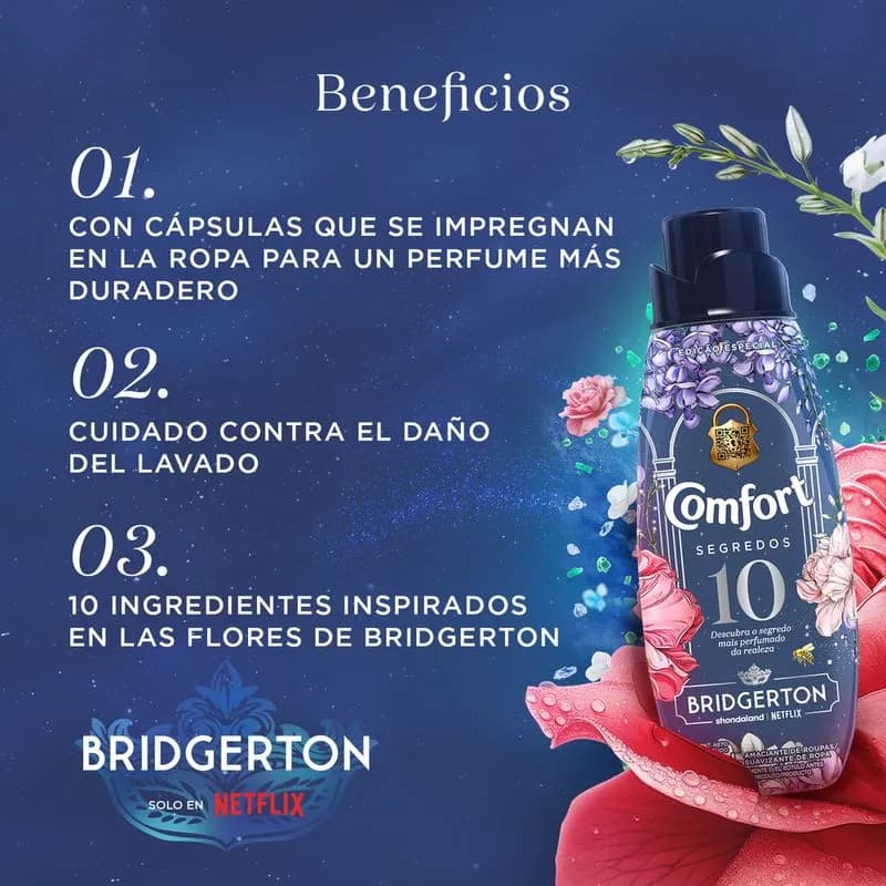 Suavizante Concentrado Bridgerton x 500ml.