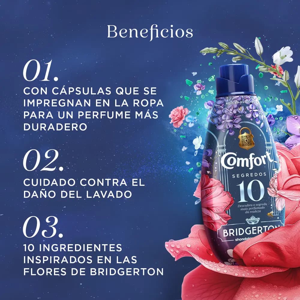 Suavizante booster Comfort Secrets en botella 275 grs