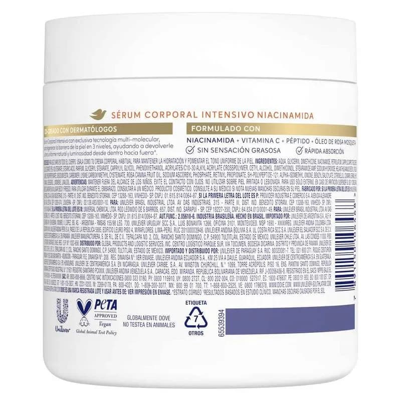 Sérum Corporal Dove Intensivo Niacinamida x 450 g