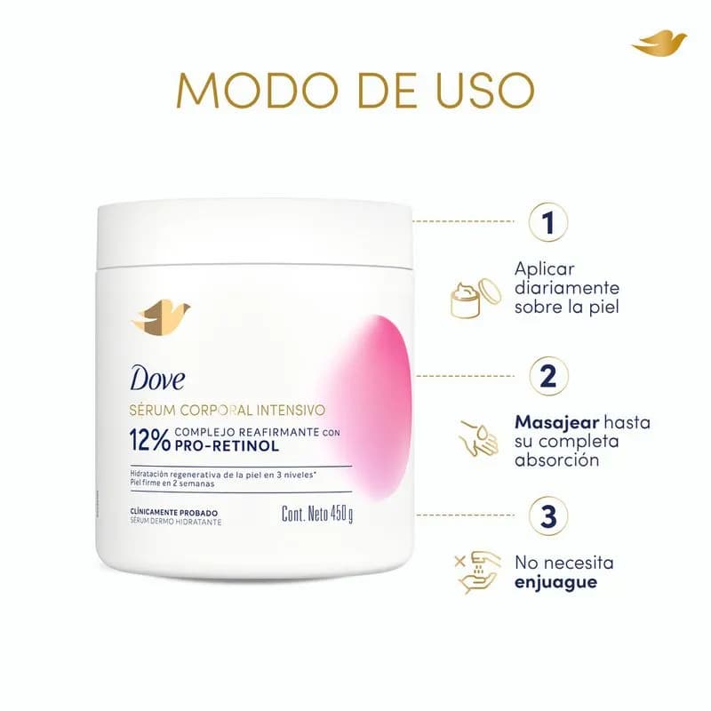Sérum Corporal Dove Intensivo Pro-Retinol x 450 g