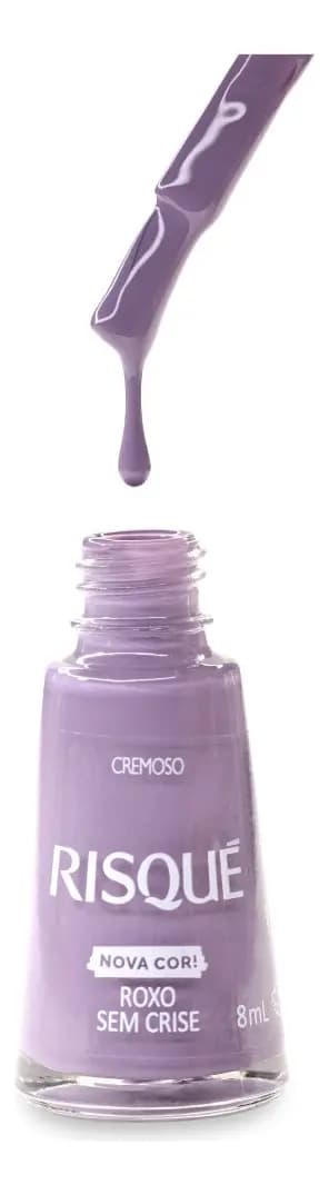Risque Esmalte Cremoso Roxo Sem Crise x 8ml.
