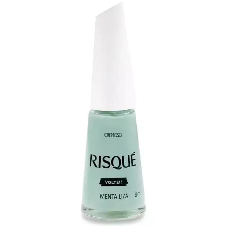 Risque Esmalte De Uñas Cremoso Color Menta.liza x 8ml.