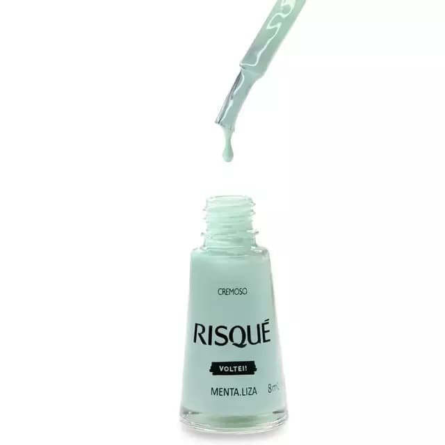 Risque Esmalte De Uñas Cremoso Color Menta.liza x 8ml.