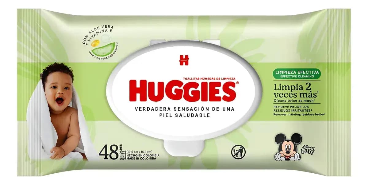 HUGGIES Toallitas Húmedas Limpieza Efectiva x 48 uni.