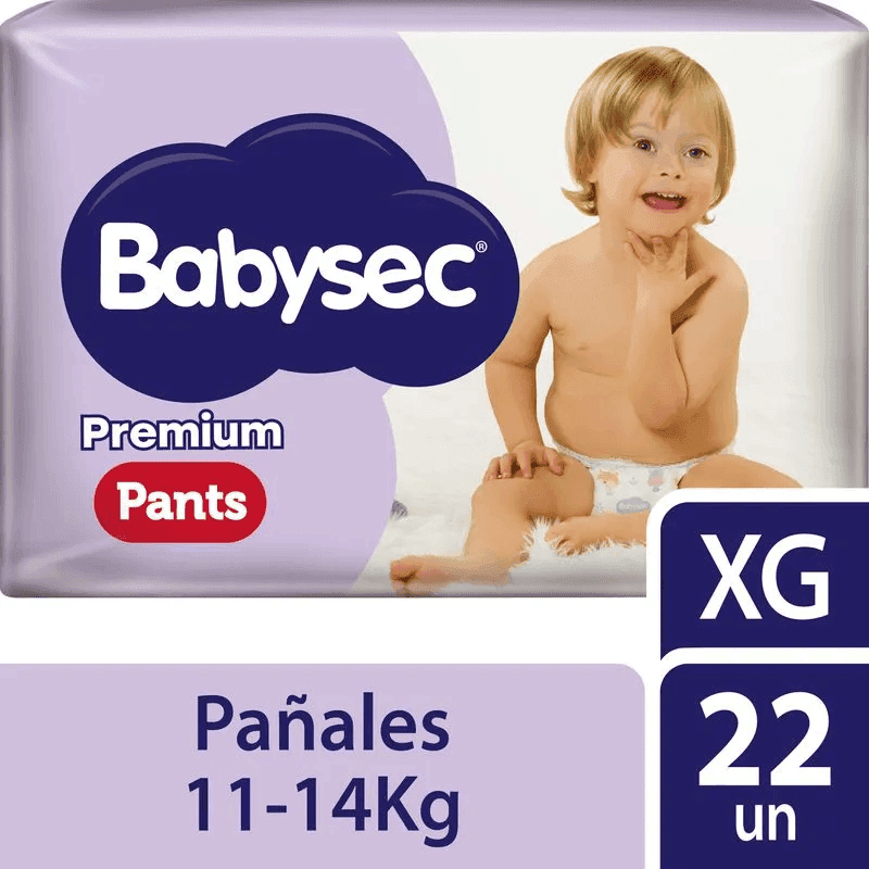 PAÑAL BABYSEC PREMIUM PANTS X 22U XG