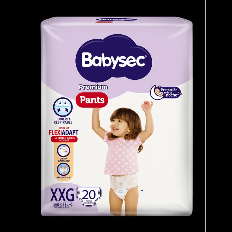 Pañales Babysec Premium Pants XXG 20 uni