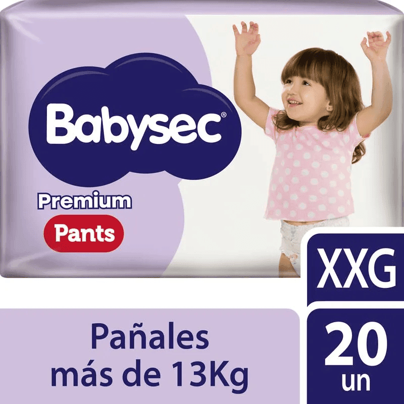 Pañales Babysec Premium Pants XXG 20 uni