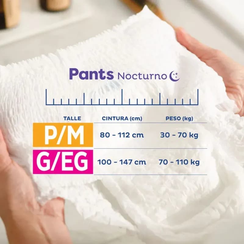 TENA Toalla Incontinencia Pants Nocturno P/M x 8uni.
