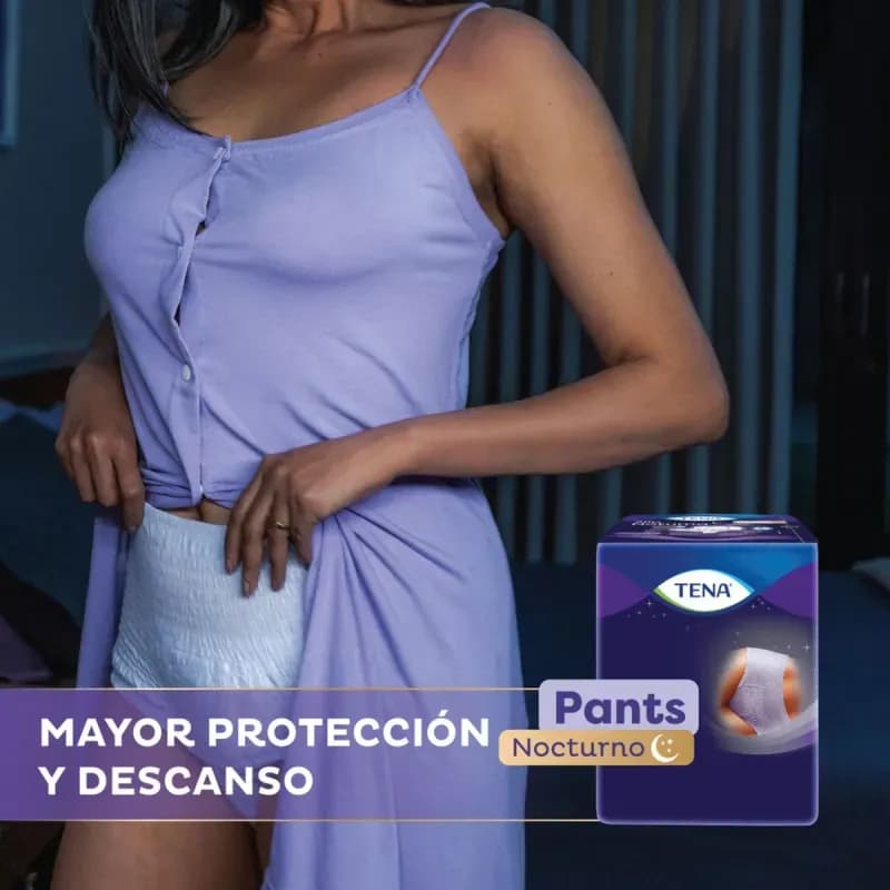 TENA Toalla Incontinencia Pants Nocturno P/M x 8uni.