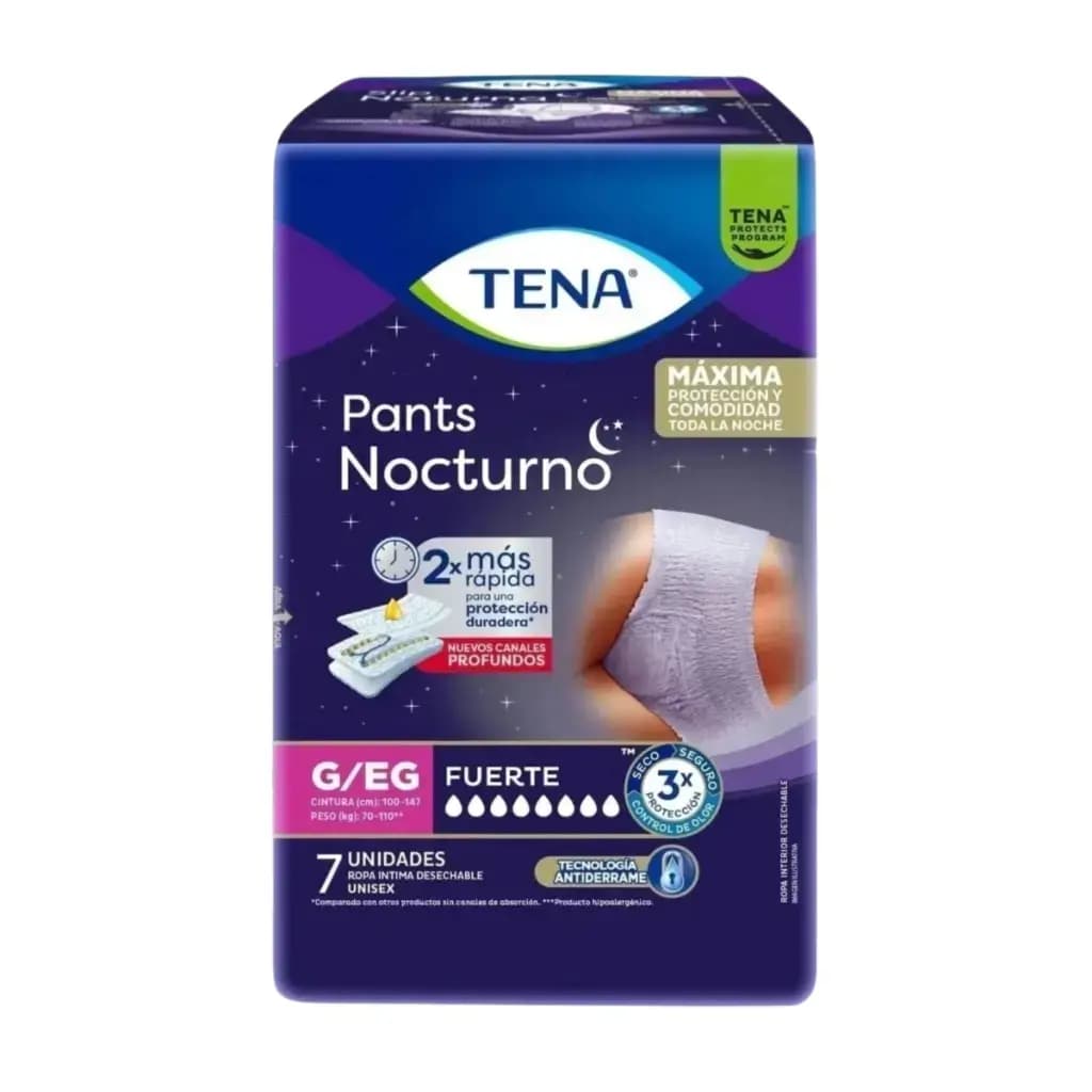 TENA Ropa interior Pants Nocturno G/XG x 7 uni.