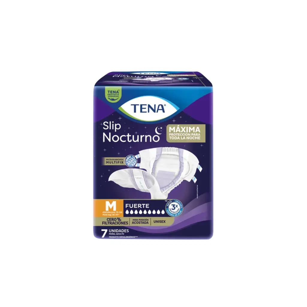 TENA Slip Pañal Nocturno Mediano x 7uni.