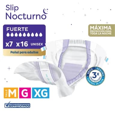 TENA Pañal Adulto Slip Nocturno G x 7uni.