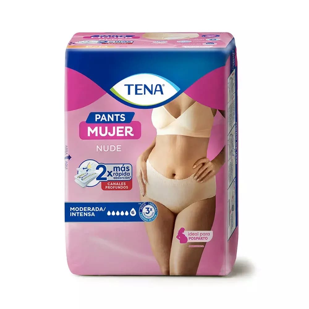 Ropa Interior Descartable Tena Pants Mujer G/EG x8un