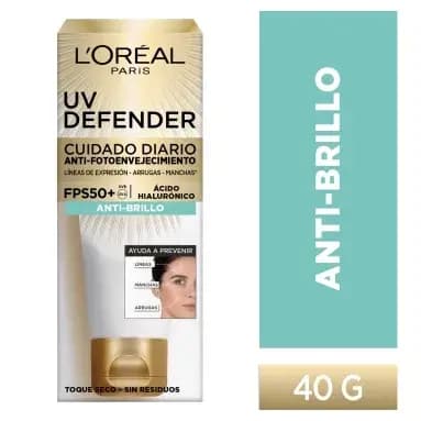 Crema Facial L'Oreal Dermo-Expertise UV Defender Antibrillo FPS50 x40gr