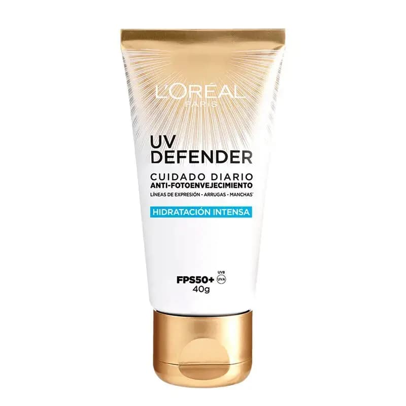 Crema Facial L'Oreal Dermo-Expertise UV Defender Hidratación Intensa FPS50 x40gr