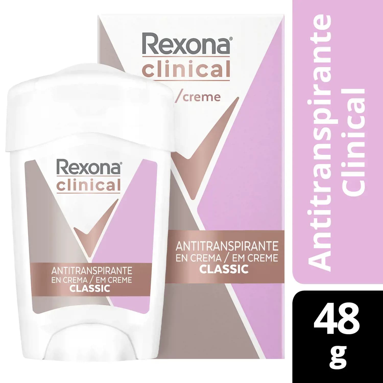 Antitranspirante Rexona Clinical Femenino x48gr