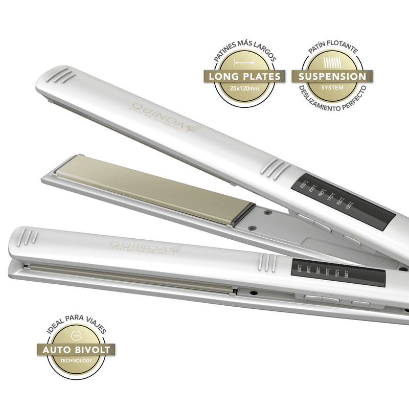 Gama Italy Planchita Led Elegance Quinoa - Repara El Cabello