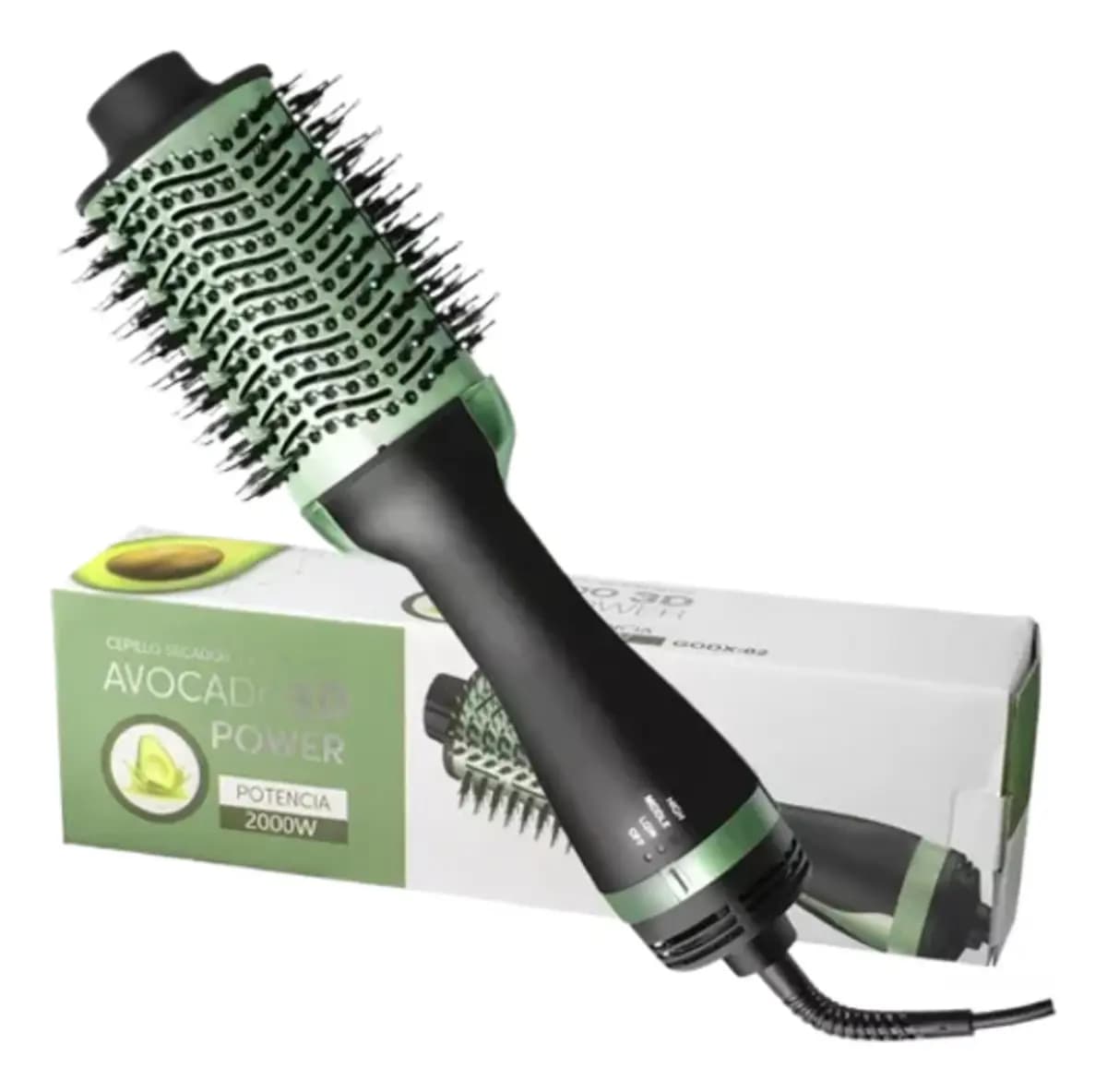 Cepillo Secador 3d 52 Bits Avocado Hidrata Nutre Dry De Alisa Modela