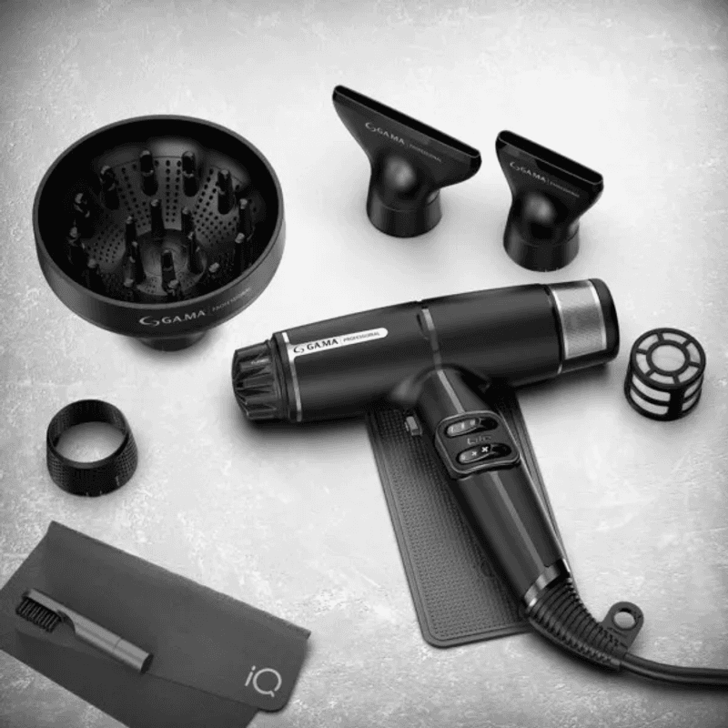 Professional Secador de Pelo Iq Lite Color Negro