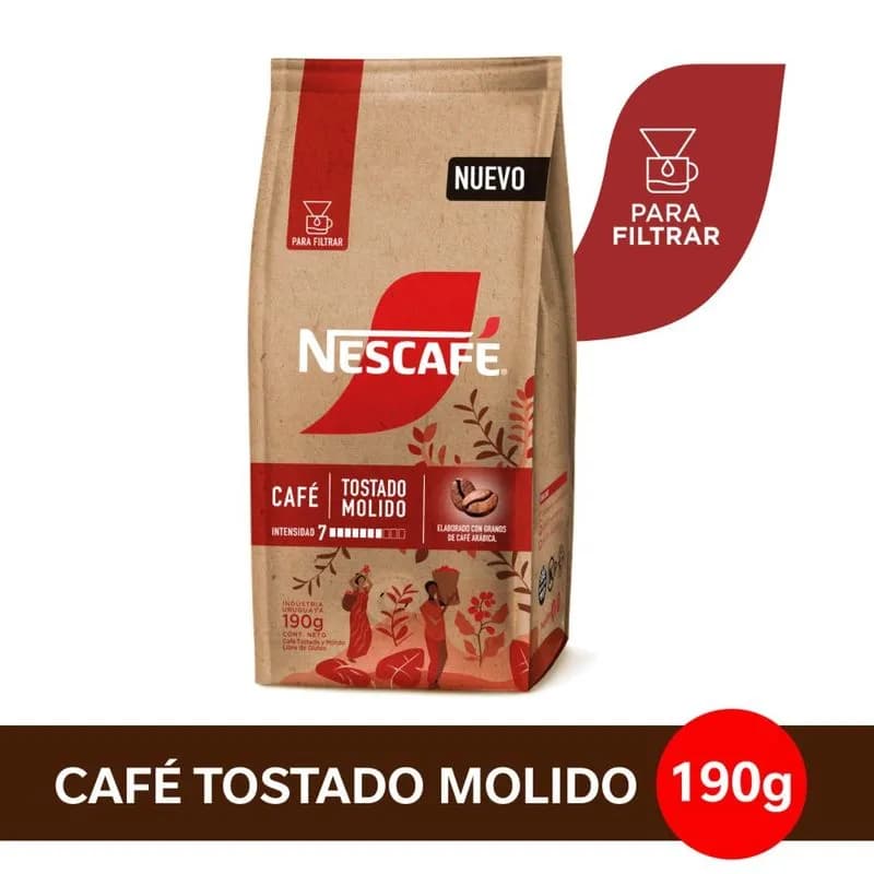 Café Tostado Molido Puro x 190grs.