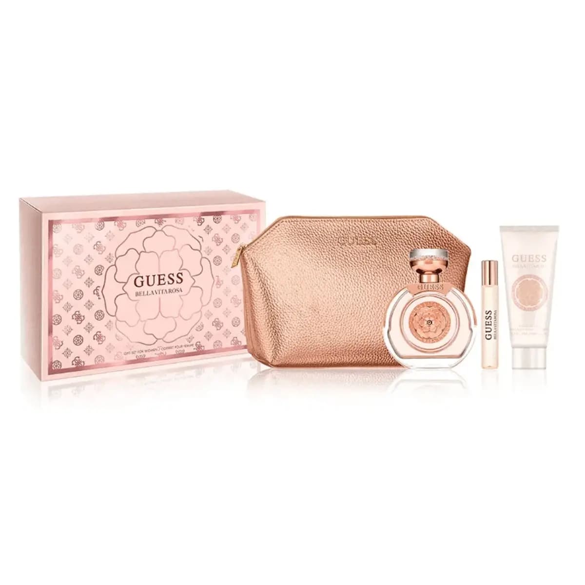 Set Bella Vita Rosa EDT 100 Ml + Body Lotion + Travel Size